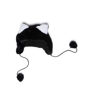 hat + plushie + water bottle